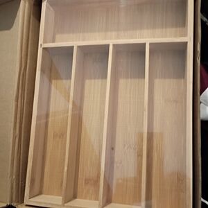 Brand New Wood Utensil Drawer Organizer